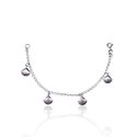 PULSEIRA INFANTIL 4 CONCHA LINHA MAR PRATA 925 - New prata e cia