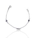 PULSEIRA PLACA REDONDA LISA E ZIRCONIA CRISTAL PRA... - New prata e cia