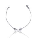 PULSEIRA 2 CORACOES E ZIRCONIA CRISTAL PRATA 925 - New prata e cia