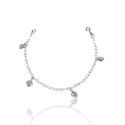 PULSEIRA 4 CORACAO ZIRCONIACRISTAL PRATA 925 - New prata e cia