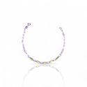 PULSEIRA 4 PINGENTES RETANGULAR VERDE CLARO PRATA ... - New prata e cia