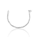 PULSEIRA LACRAIA TORCIDA 3 FIOS PRATA 925 - New prata e cia