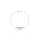 PULSEIRA INFANTIL PLACA LOSANGO PEQUENA PRATA 925 - New prata e cia