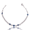 PULSEIRA 5 OLHO GREGO AZUL PRATA 925 - New prata e cia