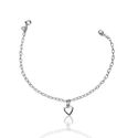 PULSEIRA CORACAO VAZADA PRATA 925 - New prata e cia