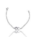 PULSEIRA INFINITO GRAVADO PRATA 925 - New prata e cia