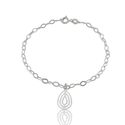 PULSEIRA GOTA VAZADA PRATA 925 - New prata e cia