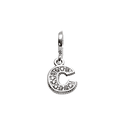 BERLOQUE LETRA CRAVEJADA ´´C´´ PRATA 925 - New prata e cia