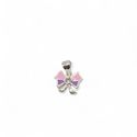 PINGENTE LACO INFANTIL COLORIDO ZIRCONIA - New prata e cia