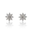 BRINCO FLOR MIOLO ZIRCONIA - New prata e cia