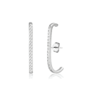 BRINCO EAR HOOK CRAVEJADO - New prata e cia