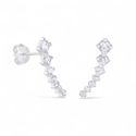 BRINCO EAR CUFF ZIRCONIA - New prata e cia