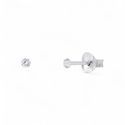 BRINCO ZIRCONIA REDONDO 2MM - New prata e cia