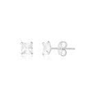 BRINCO ZIRCONIA QUADRADO 5MM - New prata e cia