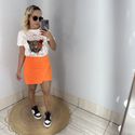 Short Saia Lucy Laranja 