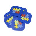 Kit com 6 Porta Copo Símbolo Autismo Orthocalce Azul