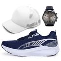 Tênis Masculino Esportivo+ Relógio + Boné Brinde