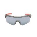Oculos Sol Hb Shield Compact M Cinza Lt Prata Cor Azul Armação Cinza Fosco Translucido