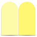 Capa Painel Romano Sublimado Tema Liso Cor Amarelo Pastel 12