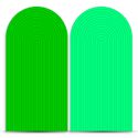 Capa Painel Romano Sublimado Tema Ripado Cor Verde/Verde 60
