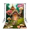 Fundo Fotográfico 3D Sublimado Cabana na Floresta 16