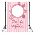 Capa Painel Interativo Para Fotos Vazado Tema Chá de Cozinha 96
