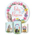 Capa Painel + Trio Capas Cilindros Sublimados Tema Pascoa 550