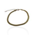 Pulseira Malha Italiana 5mm Semijoia Aço Inoxidável Dourado