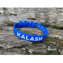 COLEIRA BABY PERSONALIZADA 3cm azul com nome em branco