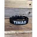 COLEIRA BABY PERSONALIZADA 3cm preta com nome em branco