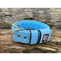 COLEIRA LISA 5cm azul bebê