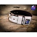 COLEIRA SUPERCONFORT 5cm branco com preto