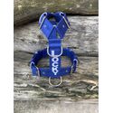 Peitoral universal personalizado poliéster premium azul bic com nome em branco