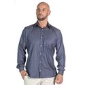 Camisa Cor Jeans Social Manga Longa Masculina Brian