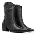 Bota Texana Cano Médio Preta
