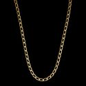Corrente Grumet(2mm) - 60cm - Banhado a Ouro 18K