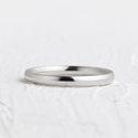Aliança de Namoro em Prata esterlina 925 2mm Abaulada Classic - Unidade