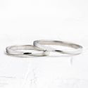 Aliança de Namoro Prata esterlina 925 2mm Infinity - Par
