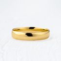 Aliança de Casamento em Ouro 4mm Abaulada Classic - Unidade