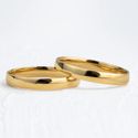 Aliança de Casamento em Ouro 3mm Abaulada Classic - Par