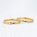 Aliança de Casamento em Ouro 2mm Infinita - Par