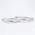 Aliança de Namoro Prata esterlina 925 2mm Infinity - Par