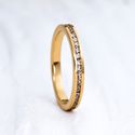 Aliança de Casamento Cravejada em Ouro 2mm July - Unidade