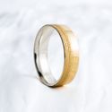 Aliança de Noivado Casamento Revestida em Ouro 6mm Aurora - Unidade