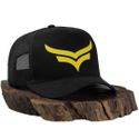 Boné Trucker Pr Touro Preto/amarelo