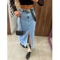 Saia Jeans Midi Melina