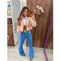 Blazer Cropped Nude Alice