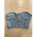 Top Jeans Claro Corset Nexo