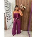 Calça Pantalona Madalena Cereja