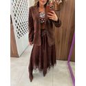 Blazer Camurça Marrom Sabrina